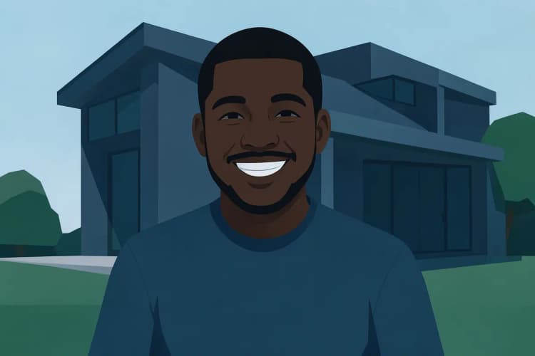 homem sorrindo olhando para a câmera, financiamento imobiliário caixa