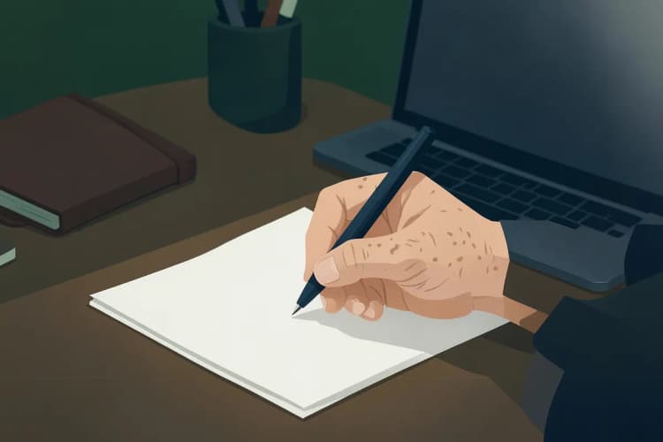 idoso assinando documento, financiamento caixa
