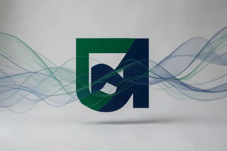 O logo estilizado da Caixa Econômica Federal com um gráfico financeiro sobreposto.