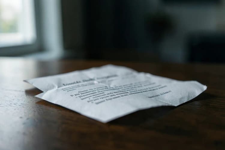 Uma pessoa examinando um contrato de compra de imóvel com atenção